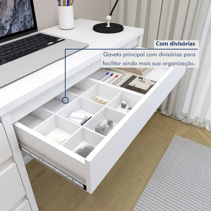 Escrivaninha 5 Gavetas 100% MDF berlim